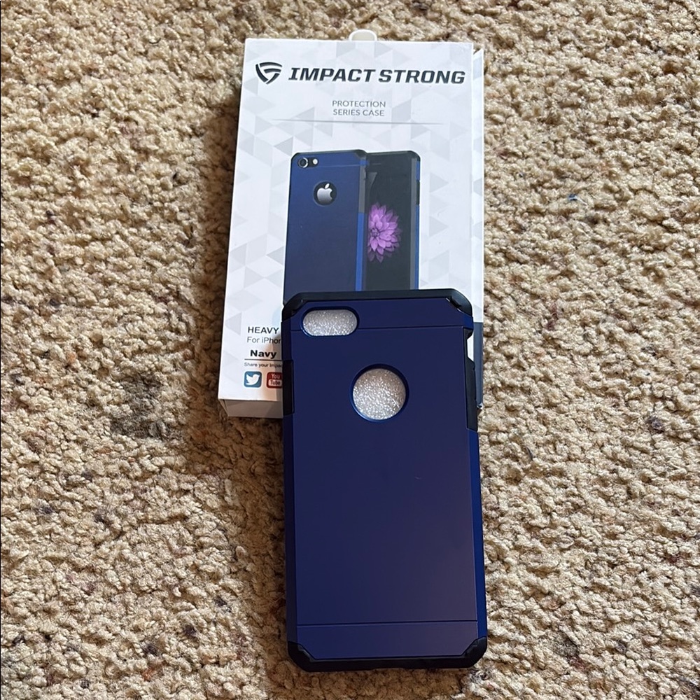 Navy Blue Protective Phone Case